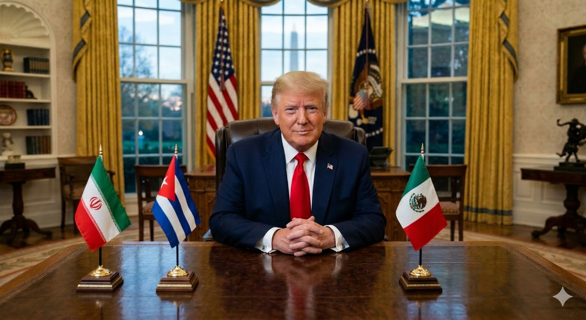 Del Golfo Pérsico al Caribe: Irán, Cuba y México en la agenda de Trump