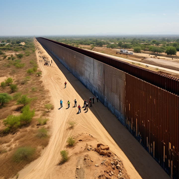 El expresidente Donald Trump quiere cerrar la frontera con México si gana las elecciones.